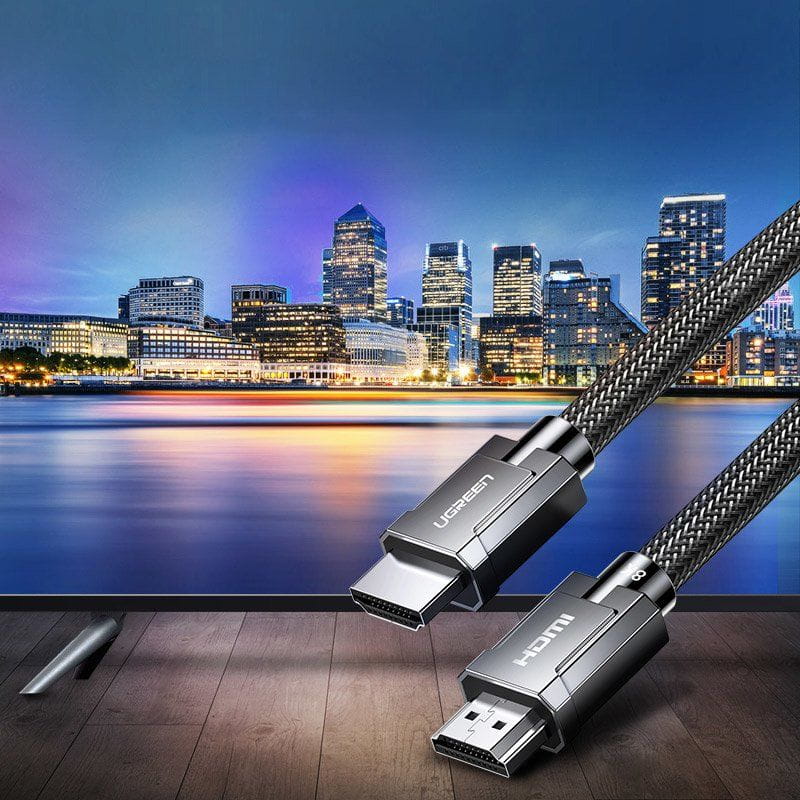 Nylonkabel HDMI zu HDMI 2.1, Ugreen HD135, 8K / 60Hz, 3 m, Grau