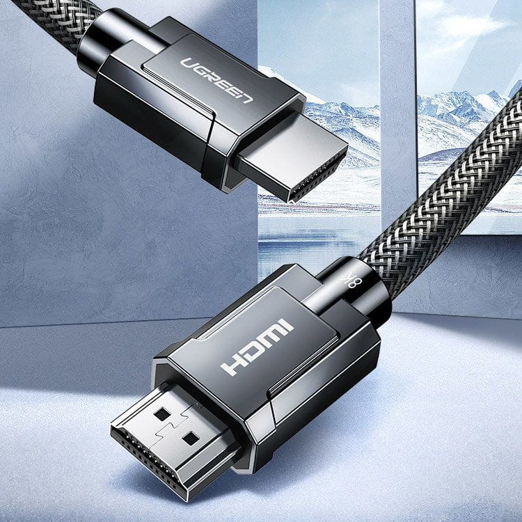 Nylonkabel HDMI zu HDMI 2.1, Ugreen HD135, 8K / 60Hz, 3 m, Grau