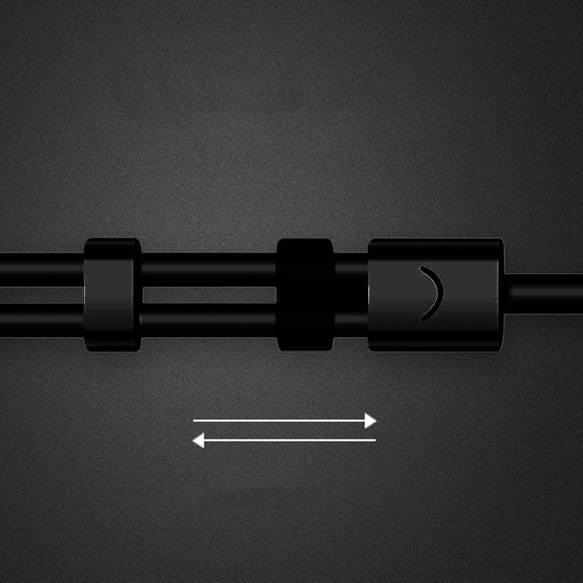 Ugreen 3,5 mm Miniklinken-Kopfhörer-Splitterkabel (Mikrofon + Stereoausgang) 28 cm, schwarz