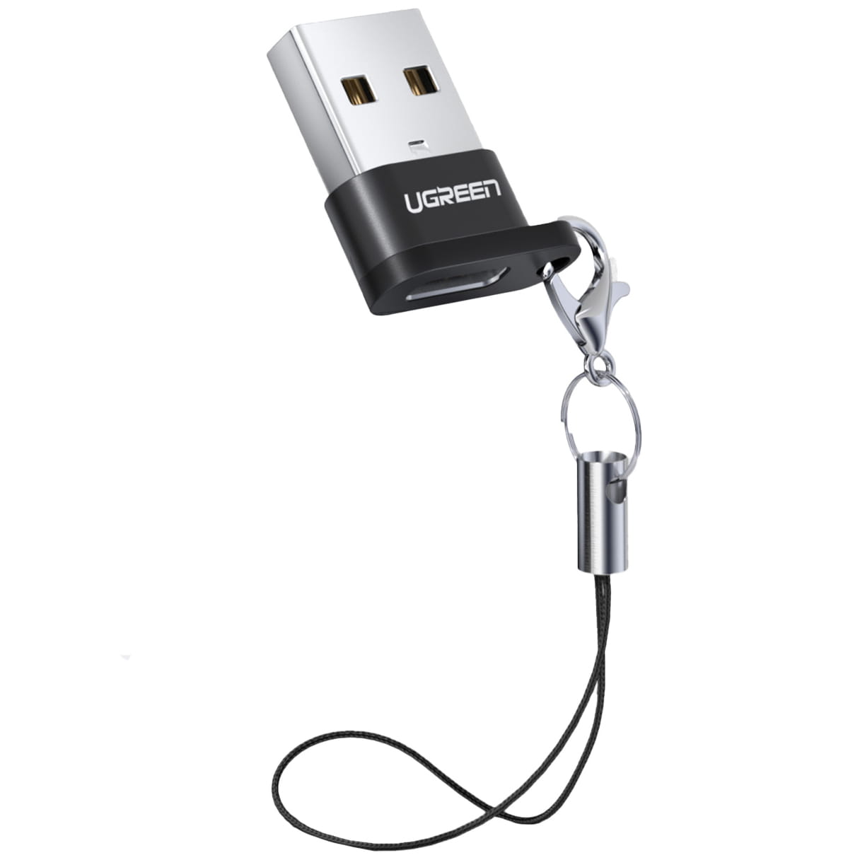 Adapter von USB-C auf USB-A Ugreen, Schwarz