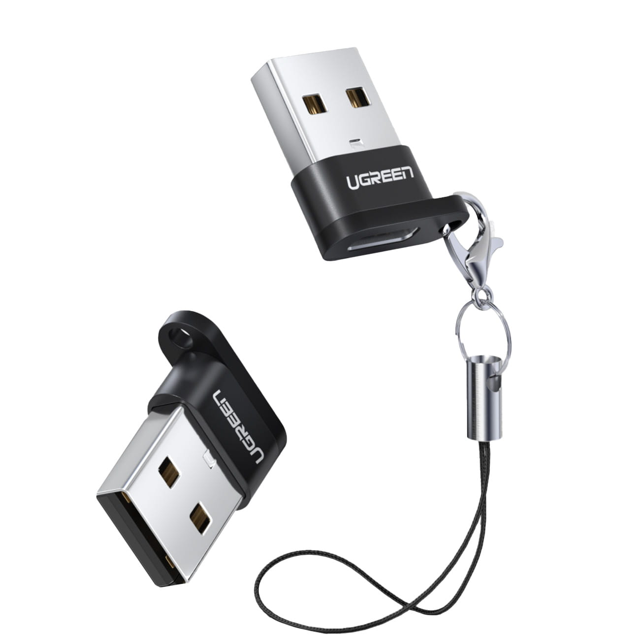 Adapter von USB-C auf USB-A Ugreen, Schwarz
