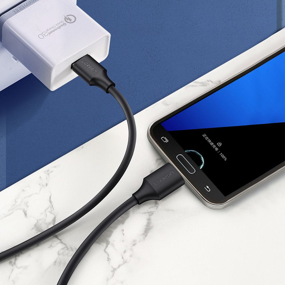 Ugreen USB-A 3.0 - Micro USB-B SuperSpeed 5Gbps Datenkabel, 1 m, schwarz