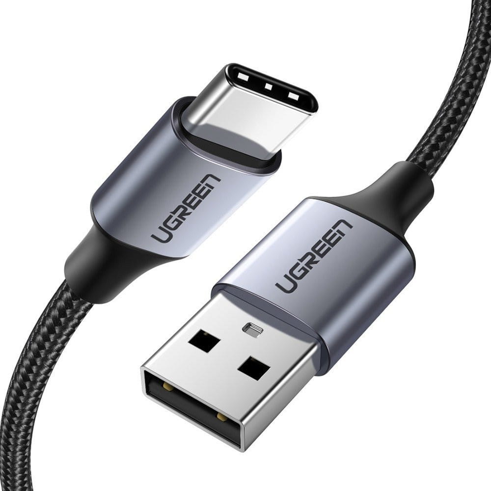 Kabel Ugreen USB - USB-C, 0,5m, 3A, Quick Charge 3.0, Grau