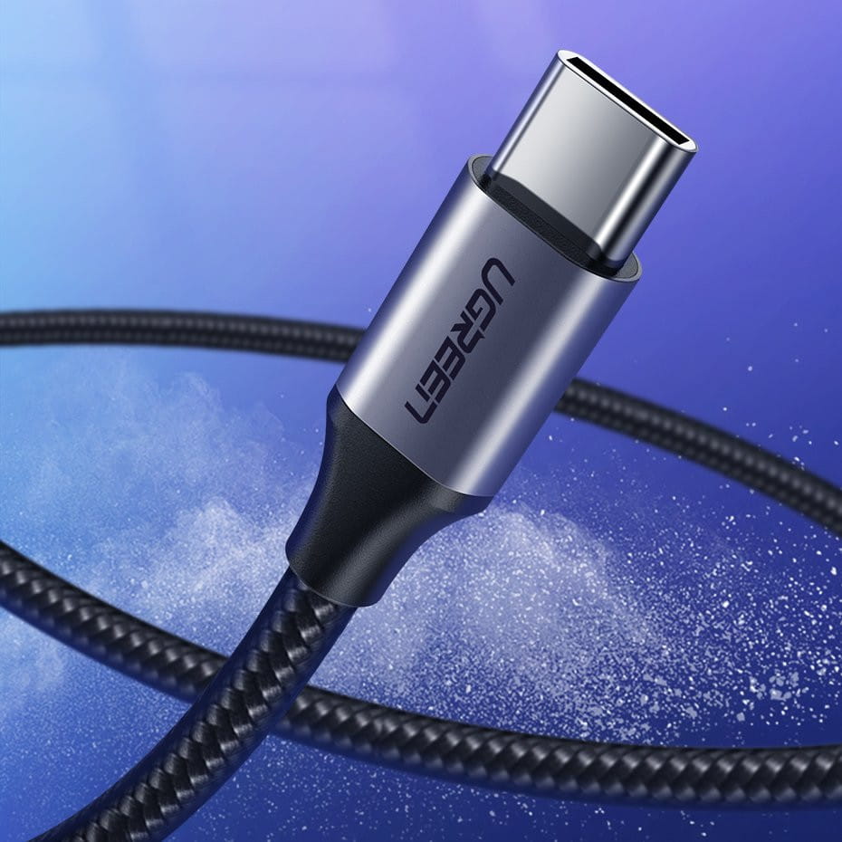Kabel Ugreen USB - USB-C, 0,5m, 3A, Quick Charge 3.0, Grau