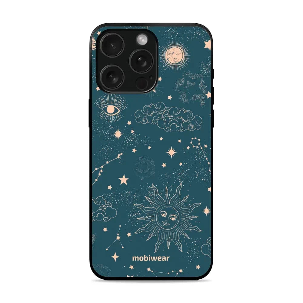 Handyhülle für iPhone 15 Pro, Mobiwear Glossy Case, Astraler Staub