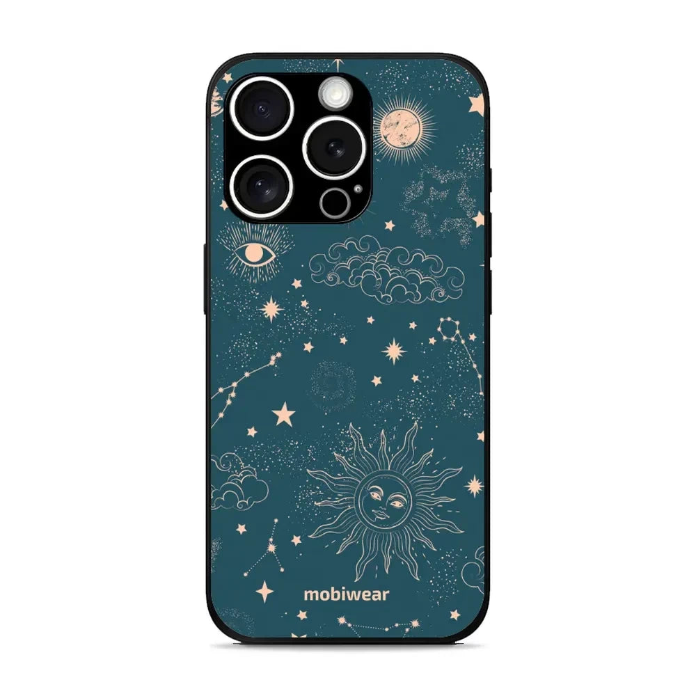 Handyhülle für iPhone 15 Pro Max, Mobiwear Glossy Case, Astraler Staub