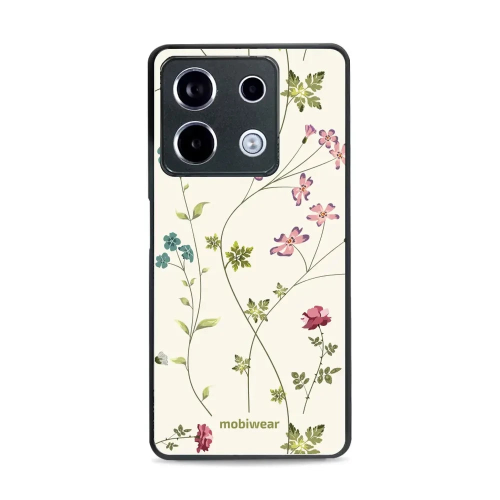 Handyhülle für Xiaomi Redmi Note 13 Pro 5G, Mobiwear Glossy Case, Idyllische Blüte