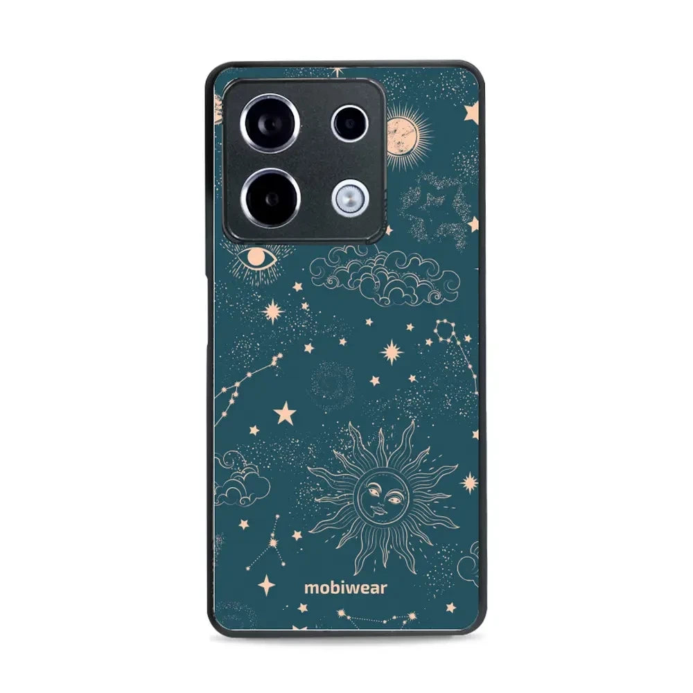 Handyhülle für Xiaomi Redmi Note 13 Pro 5G, Mobiwear Glossy Case, Astraler Staub