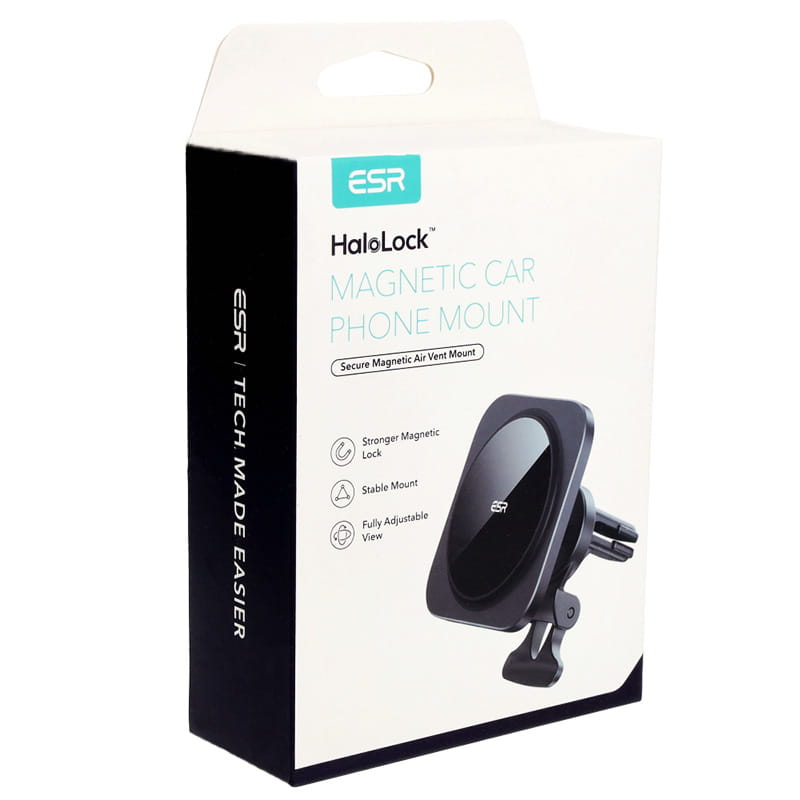 Auto Handyhalterung ESR Halolock Magnetic Car Vent Mount mit MagSafe, Schwarz
