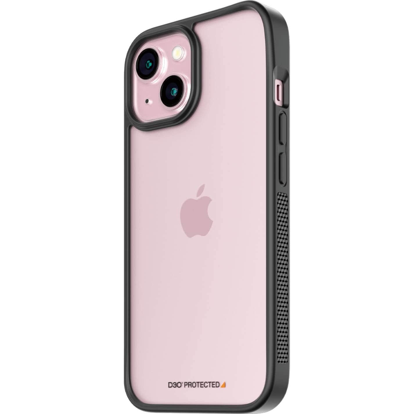 Antibakterielle Schutzhülle PanzerGlass ClearCase für Apple iPhone 15,Schwarz