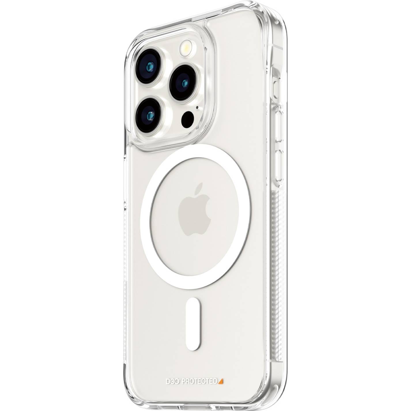 Antibakterielle Schutzhülle PanzerGlass HardCase MagSafe für Apple iPhone 15 Pro, Transparent