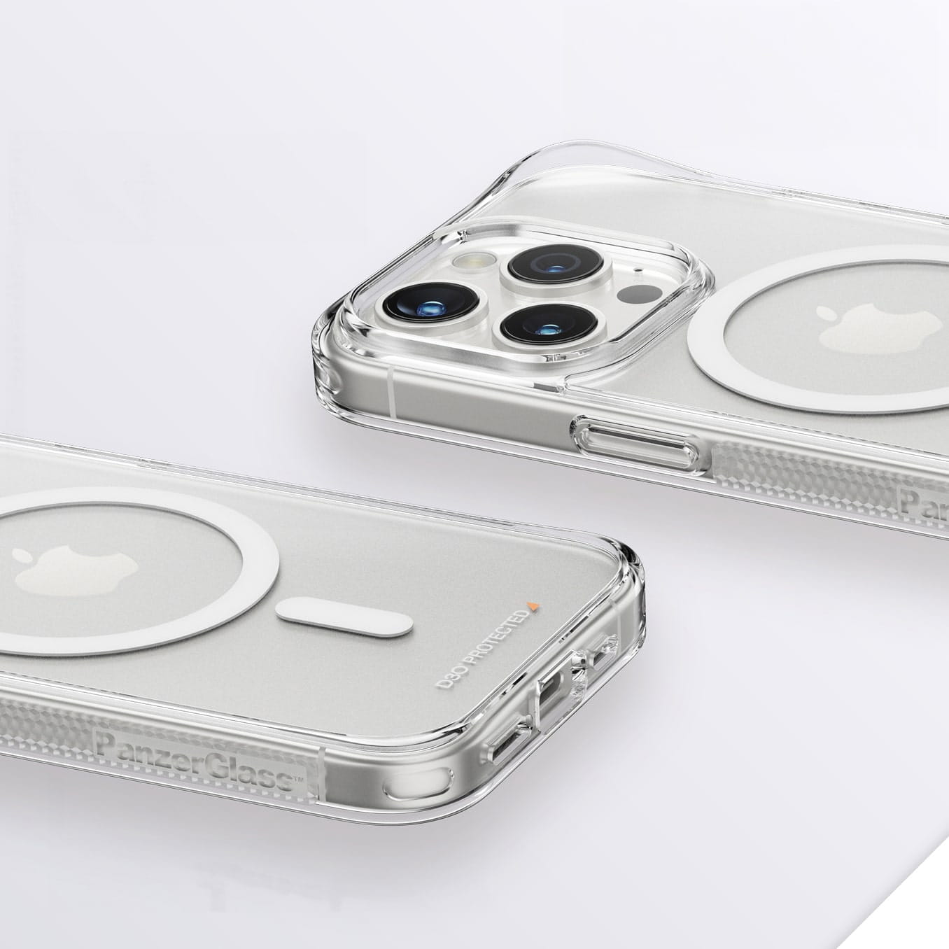 Antibakterielle Schutzhülle PanzerGlass HardCase MagSafe für Apple iPhone 15 Pro, Transparent