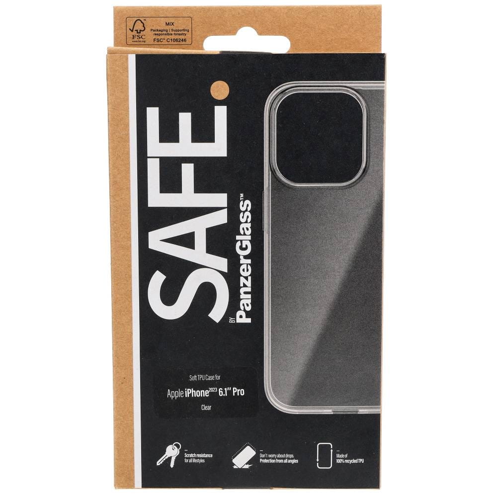 Schutzhülle Safe by PanzerGlass HardCase für Apple iPhone 15 Pro, Transparent