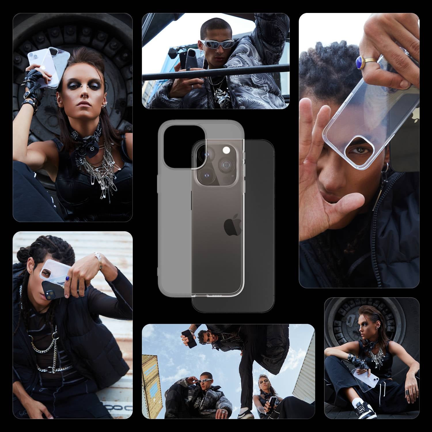 Schutzhülle Safe by PanzerGlass HardCase für Apple iPhone 15 Pro, Transparent