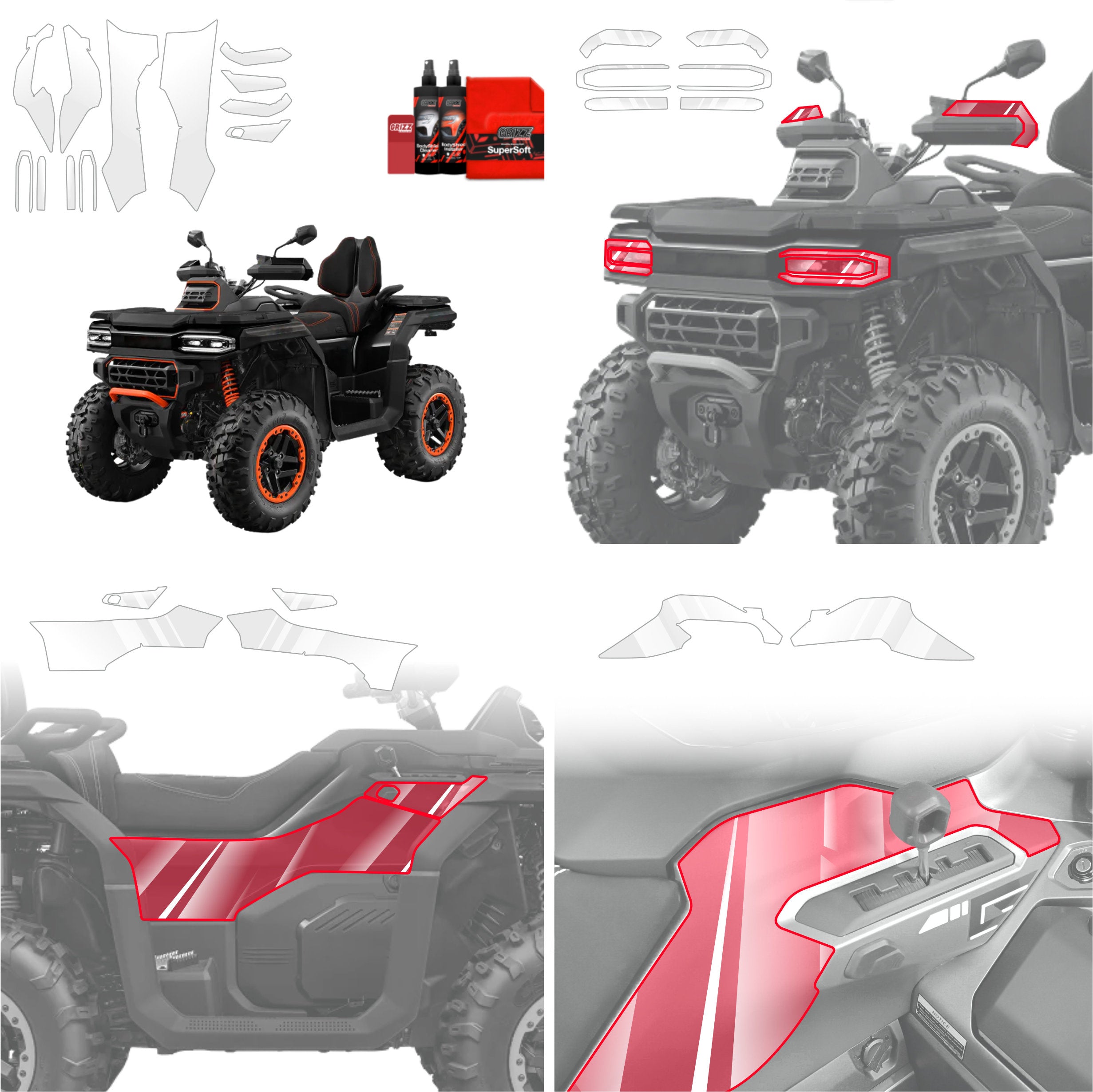 17in1 Schutzfolie Grizz Protector - GOES Terrox 1000 (2025-2026)