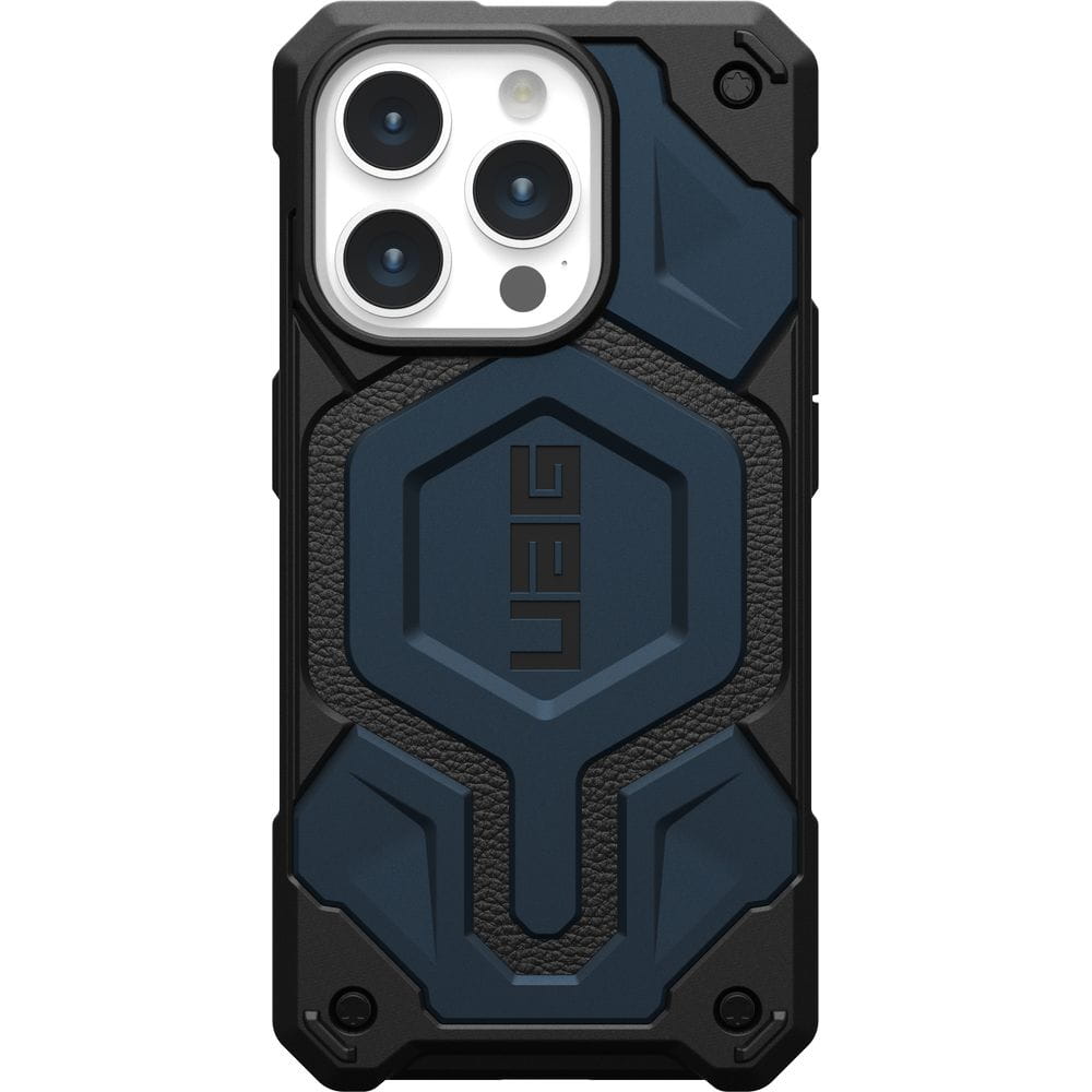 Schutzhülle Urban Armor Gear Monarch Pro MagSafe für Apple iPhone 15 Pro, Dunkelblau