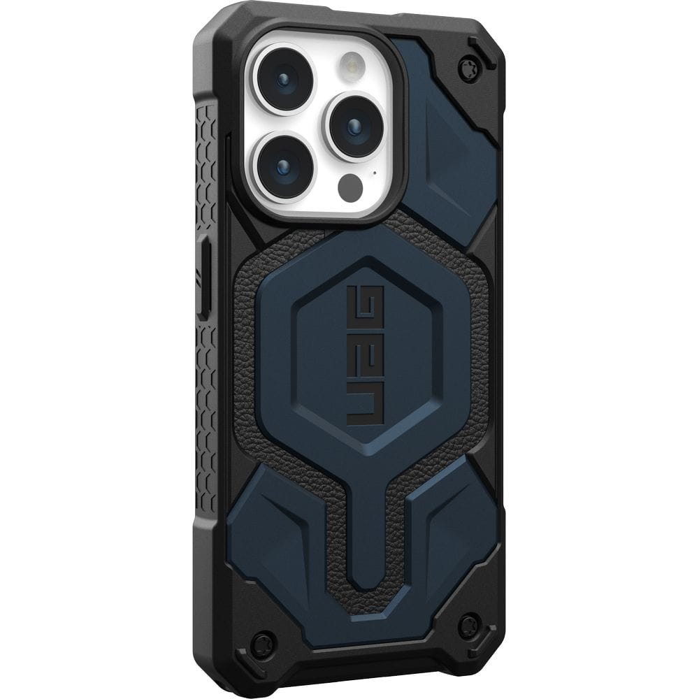 Schutzhülle Urban Armor Gear Monarch Pro MagSafe für Apple iPhone 15 Pro, Dunkelblau