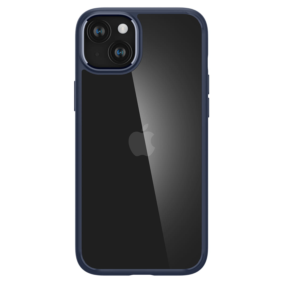 Schutzhülle für iPhone 15, Spigen Ultra Hybrid, Transparent-Dunkelblau