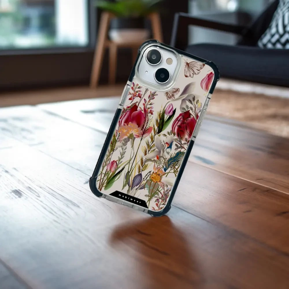 Handyhülle für iPhone 11 Pro mit MagSafe, Mobiwear Elite Bumper, Blumenstrauß