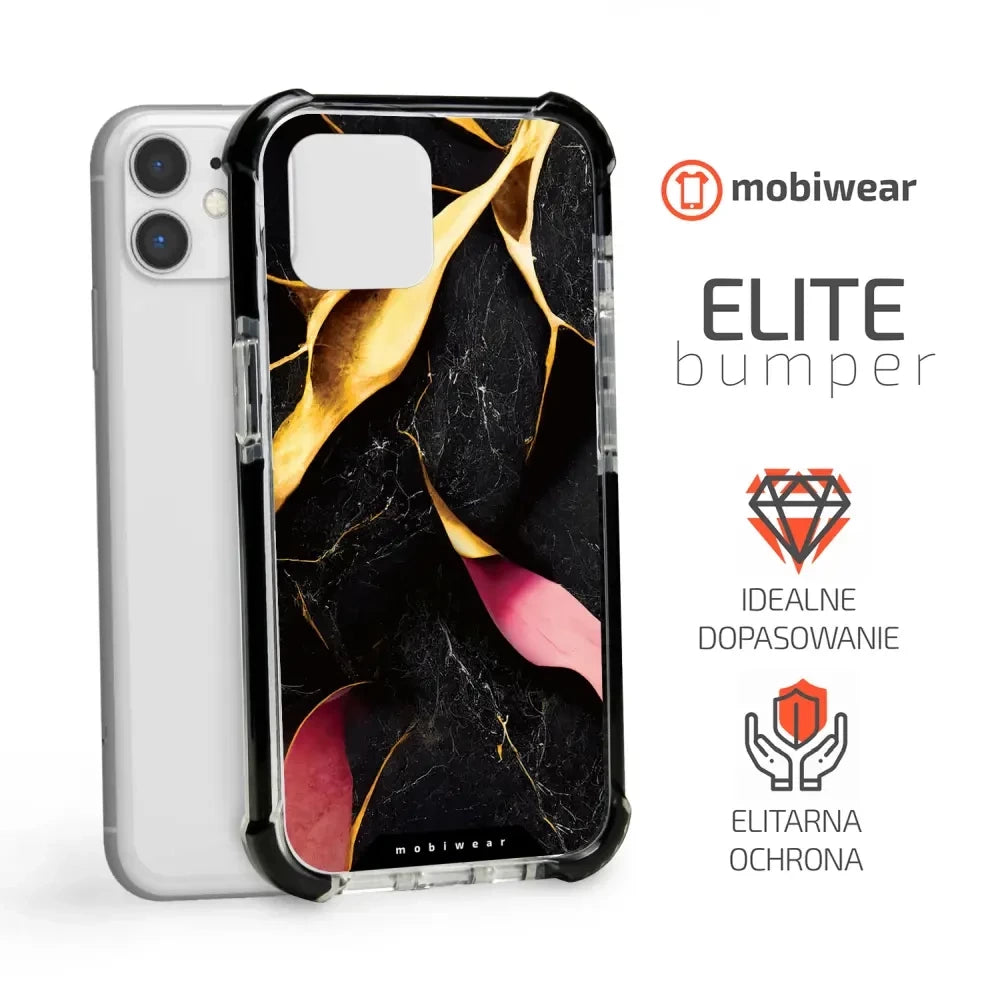 Handyhülle für iPhone 11 mit MagSafe, Mobiwear Elite Bumper, Vergoldetes Erz