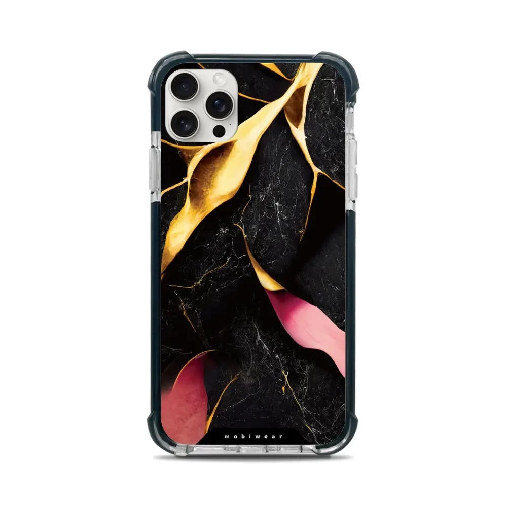 Handyhülle für iPhone 11 Pro Max mit MagSafe, Mobiwear Elite Bumper, Vergoldetes Erz