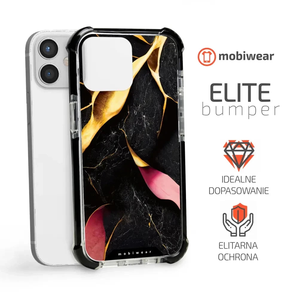 Handyhülle für iPhone 12 Mini mit MagSafe, Mobiwear Elite Bumper, Vergoldetes Erz