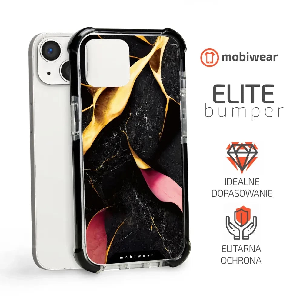 Handyhülle für iPhone 13 mit MagSafe, Mobiwear Elite Bumper, Vergoldetes Erz