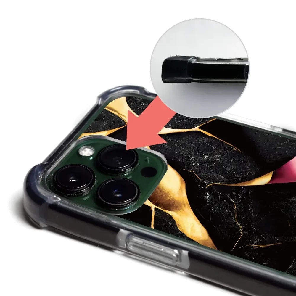 Handyhülle für iPhone 13 Pro Max mit MagSafe, Mobiwear Elite Bumper, Vergoldetes Erz