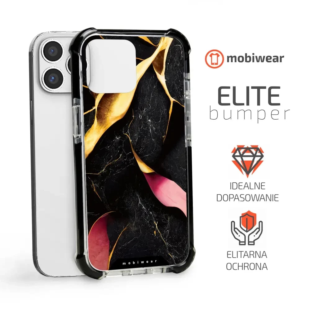 Handyhülle für iPhone 13 Pro Max mit MagSafe, Mobiwear Elite Bumper, Vergoldetes Erz