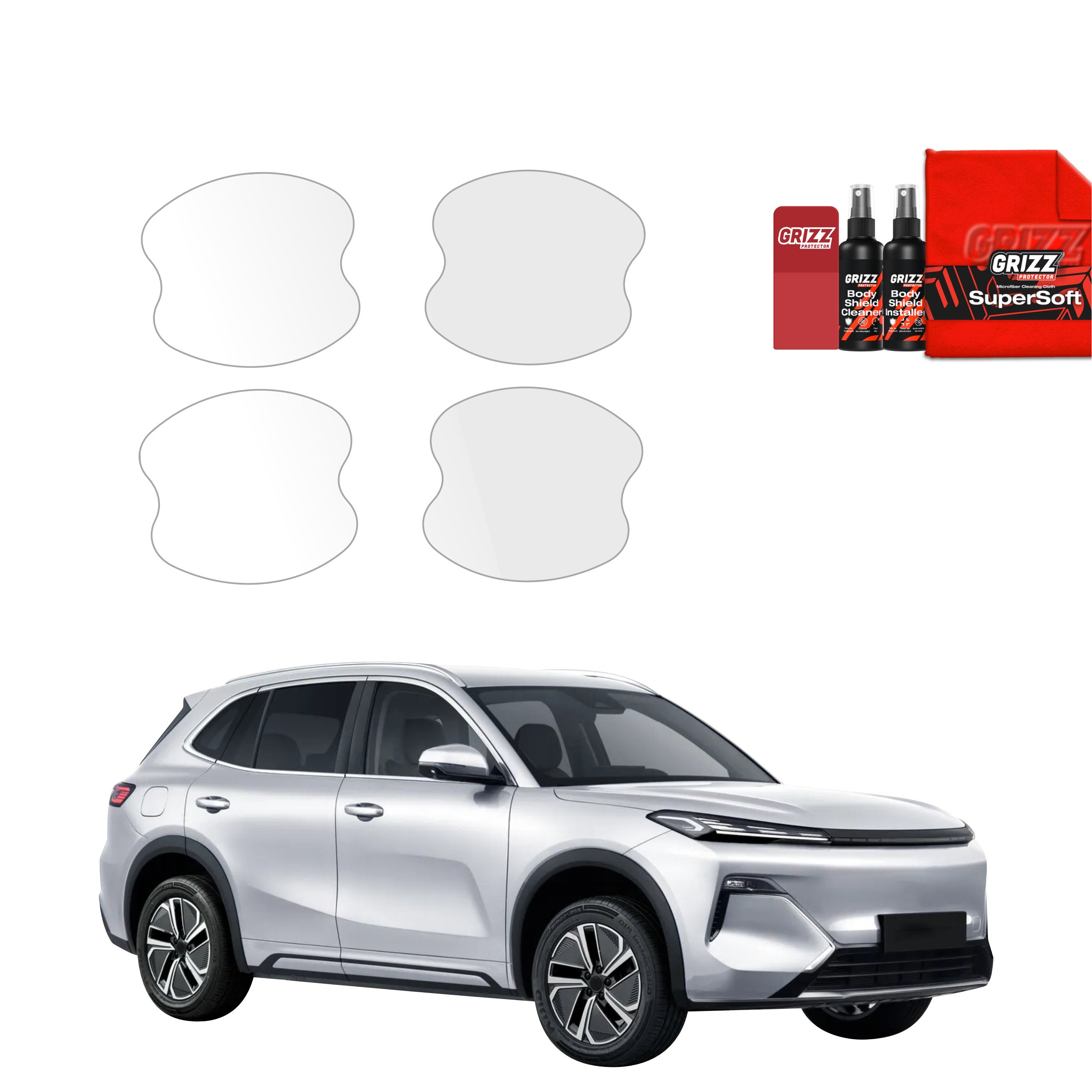4in1 Schutzfolie Grizz Protector für Türgriffmulden - Geely Starray EM-i (2025-2026)