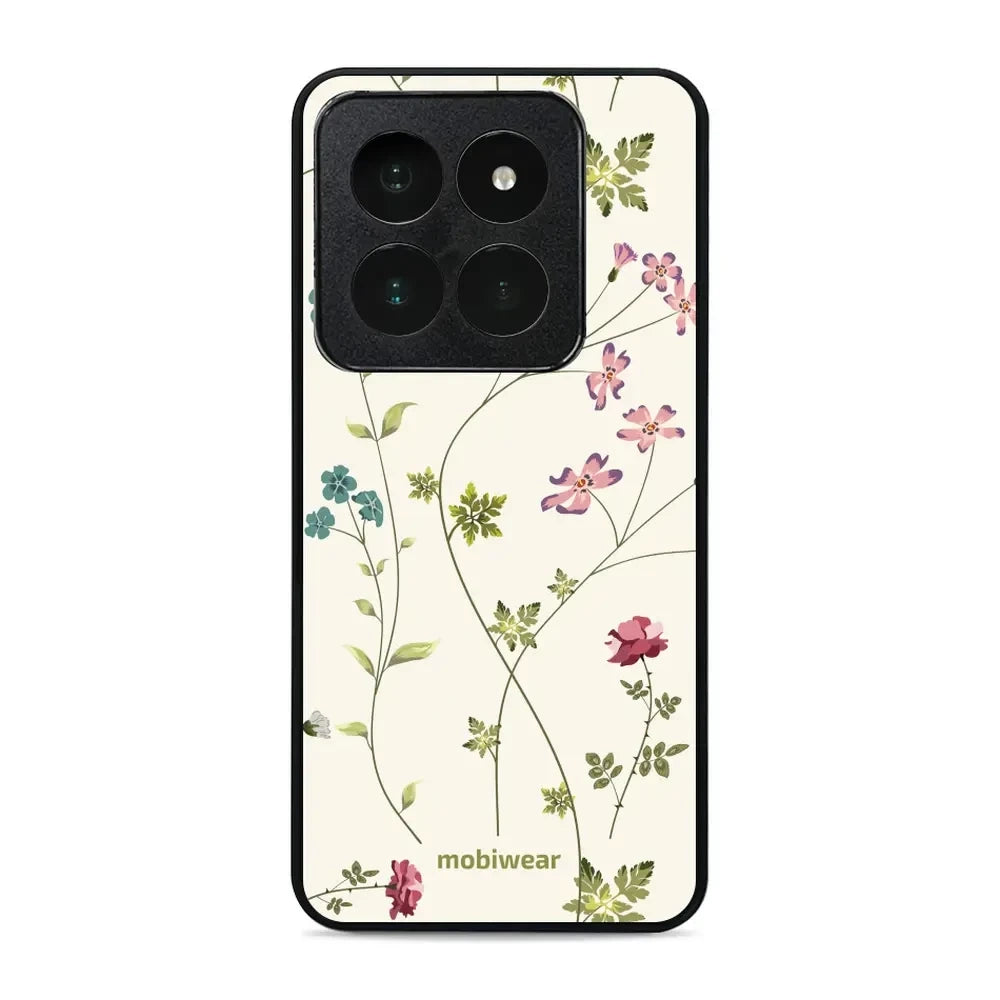 Handyhülle für Xiaomi 14 Pro, Mobiwear Glossy Case, Idyllische Blüte