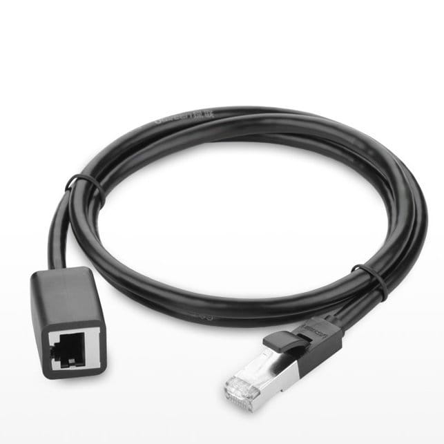 Internet Kabel/Verlängerung, Ugreen, Ethernet RJ45 Cat 6, FTP 1000 Mbps, 2m, Schwarz