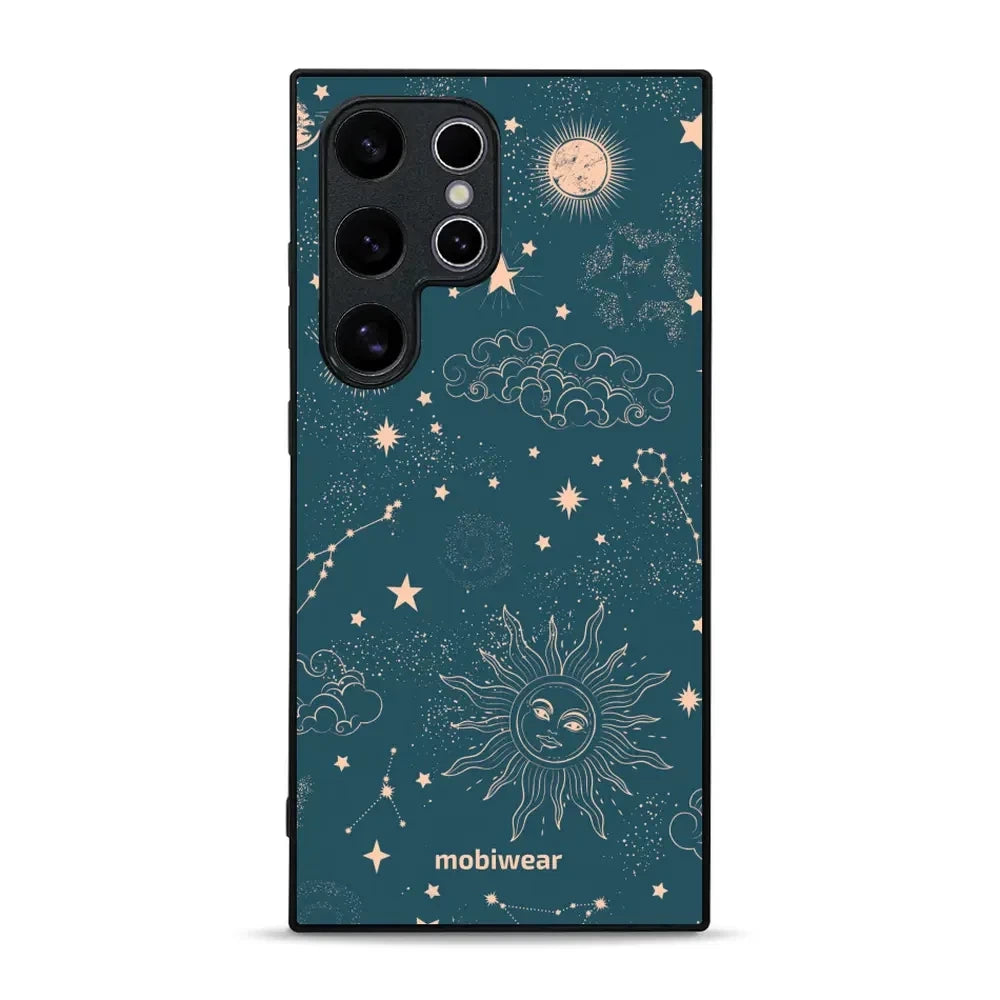 Handyhülle für Galaxy S24 Ultra, Mobiwear Glossy Case, Astraler Staub