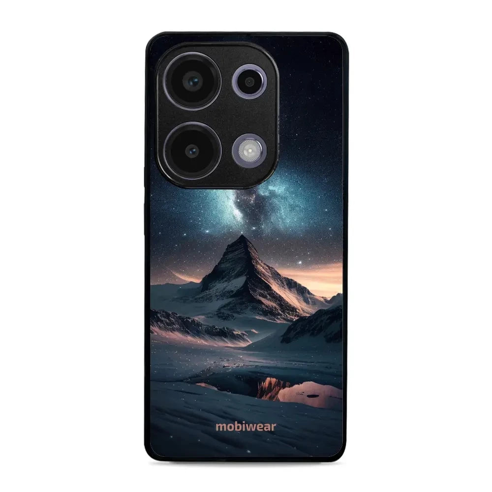 Handyhülle für Xiaomi Poco M6 Pro 4G, Mobiwear Glossy Case, Nachtberg