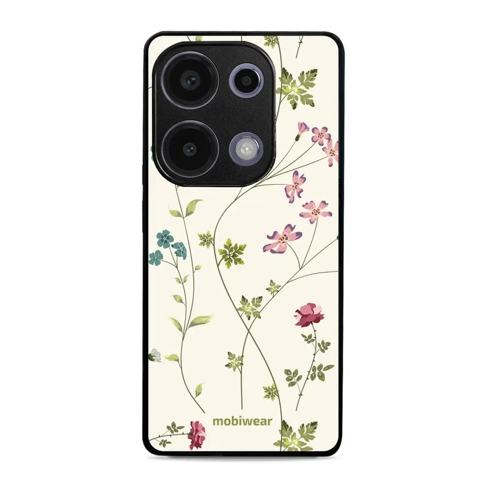 Handyhülle für Xiaomi Poco M6 Pro 4G, Mobiwear Glossy Case, Idyllische Blüte
