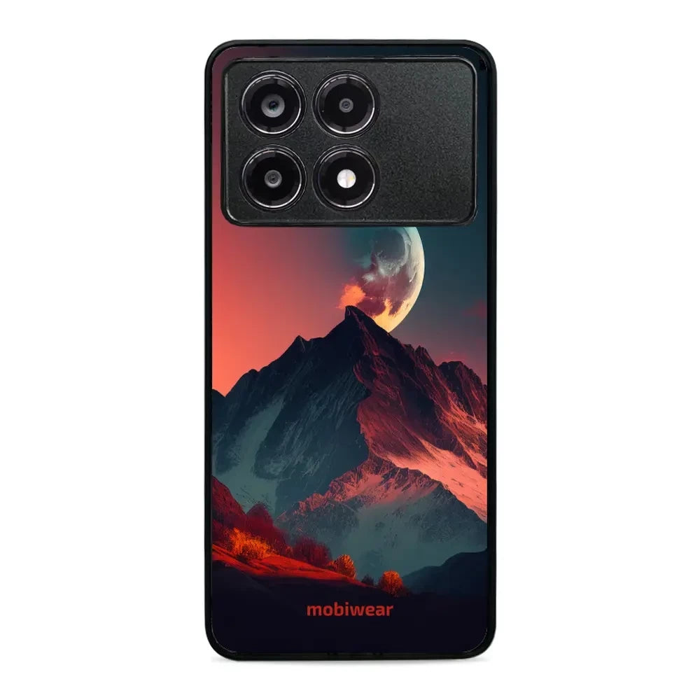 Handyhülle für Xiaomi POCO X6 Pro, Mobiwear Glossy Case, Gebirgsdämmerung