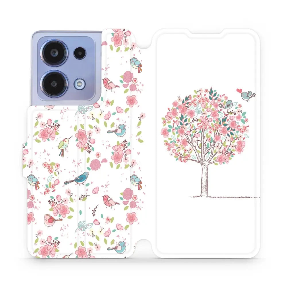 Handyhülle mit klappe für Xiaomi Poco M6 Pro 4G, Mobiwear Book, Rosa Hain