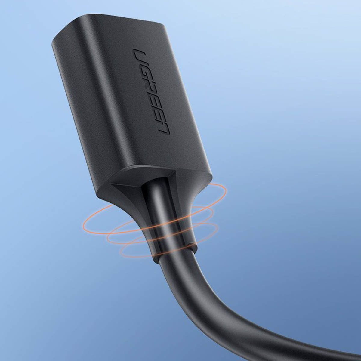 Adapterkabel USB (Buchse) - USB (Stecker), Ugreen US129 3.0, 5 Gbps, 0,5 m, Schwarz