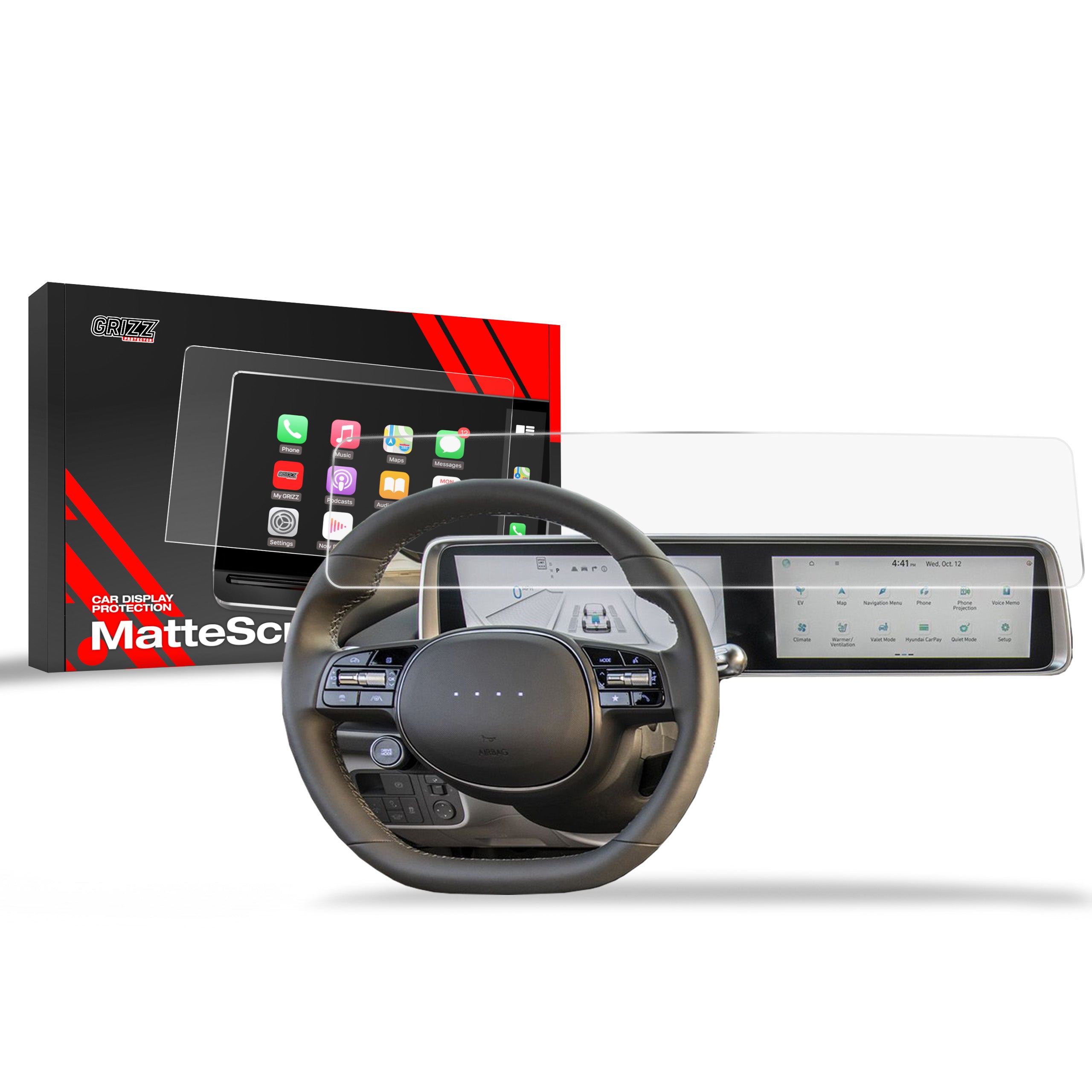 Matte Autodisplayfolie für Hyundai Ioniq 6 (2022-2026), Grizz Protector