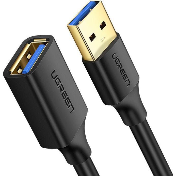 Adapterkabel USB (Buchse) - USB (Stecker), Ugreen US129 3.0, 5 Gbps, 2 m, Schwarz