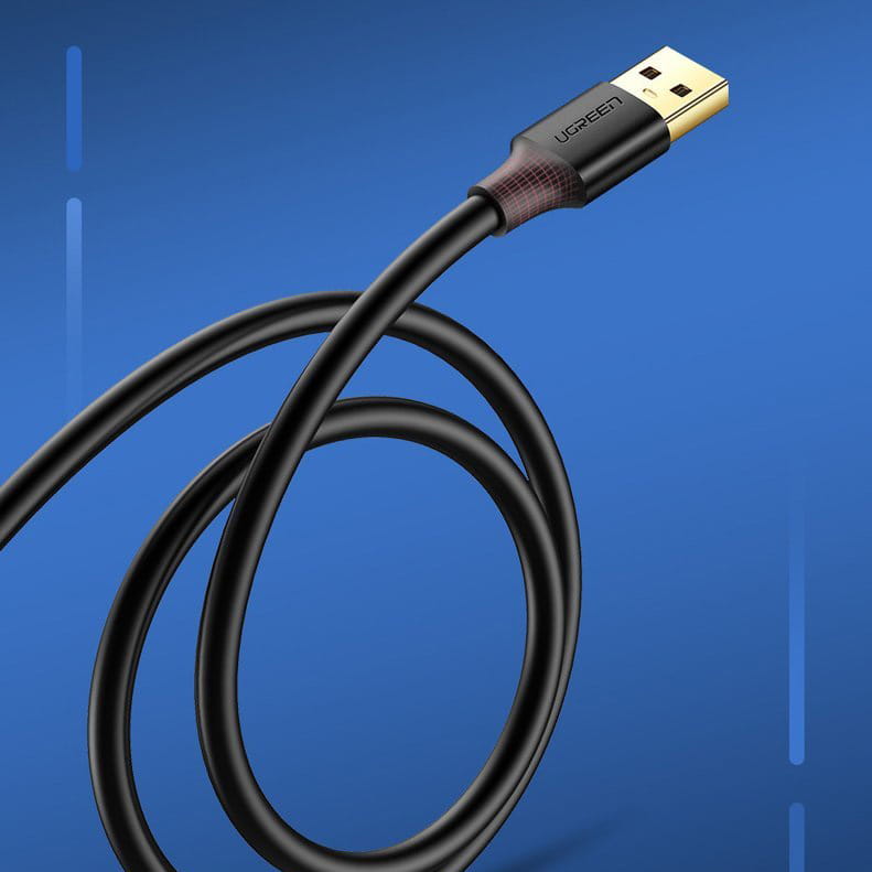 Adapterkabel USB (Buchse) - USB (Stecker), Ugreen US129 3.0, 5 Gbps, 2 m, Schwarz