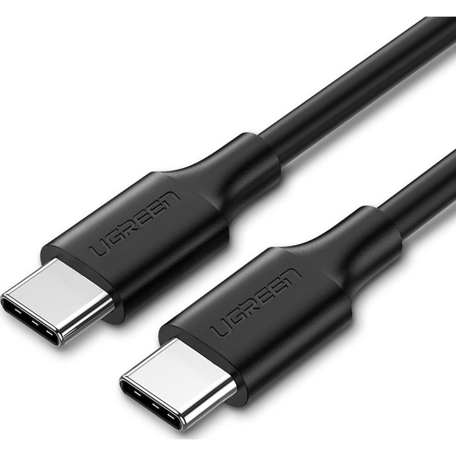 Ugreen vernickeltes Kabel USB-C zu USB-C, 0,5m, Schwarz