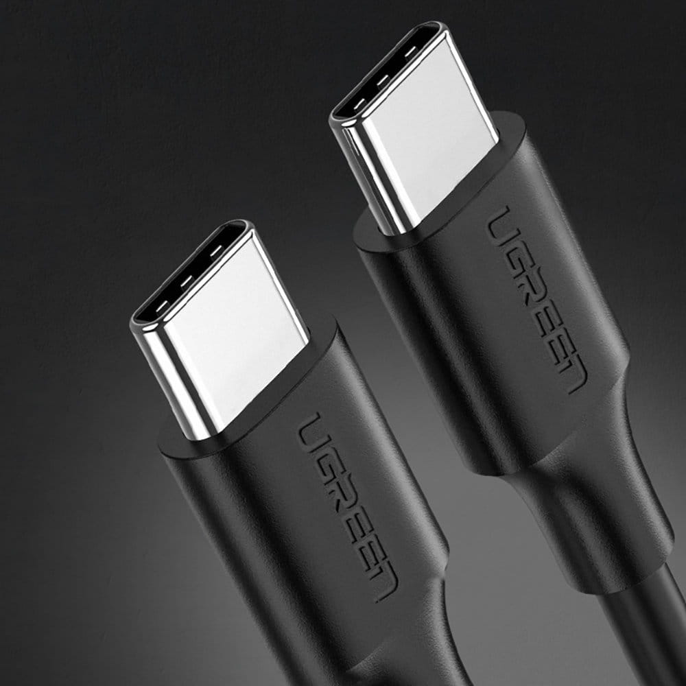 Ugreen vernickeltes Kabel USB-C zu USB-C, 2m, Schwarz