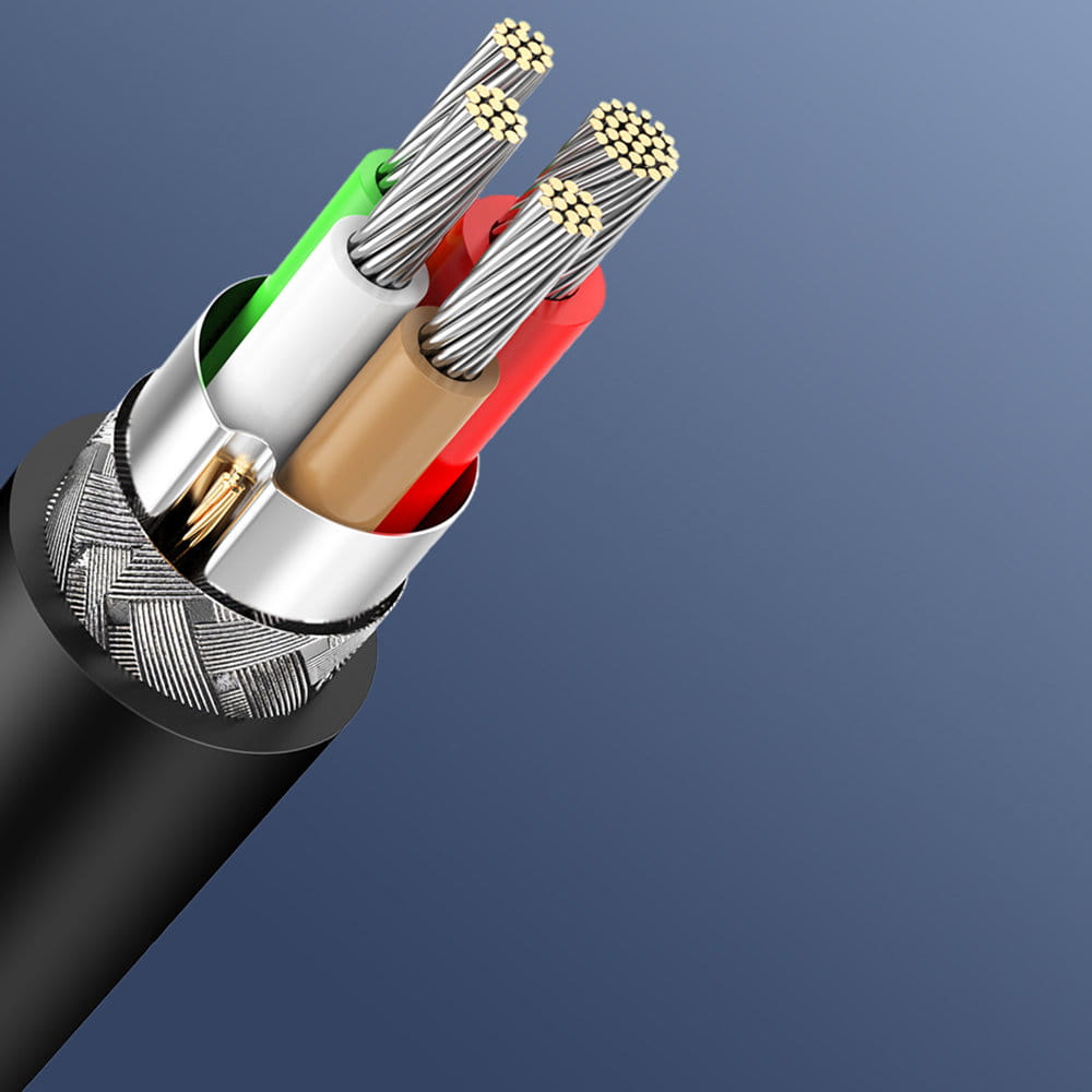 Ugreen vernickeltes Kabel USB-C zu USB-C, 1,5m, Schwarz