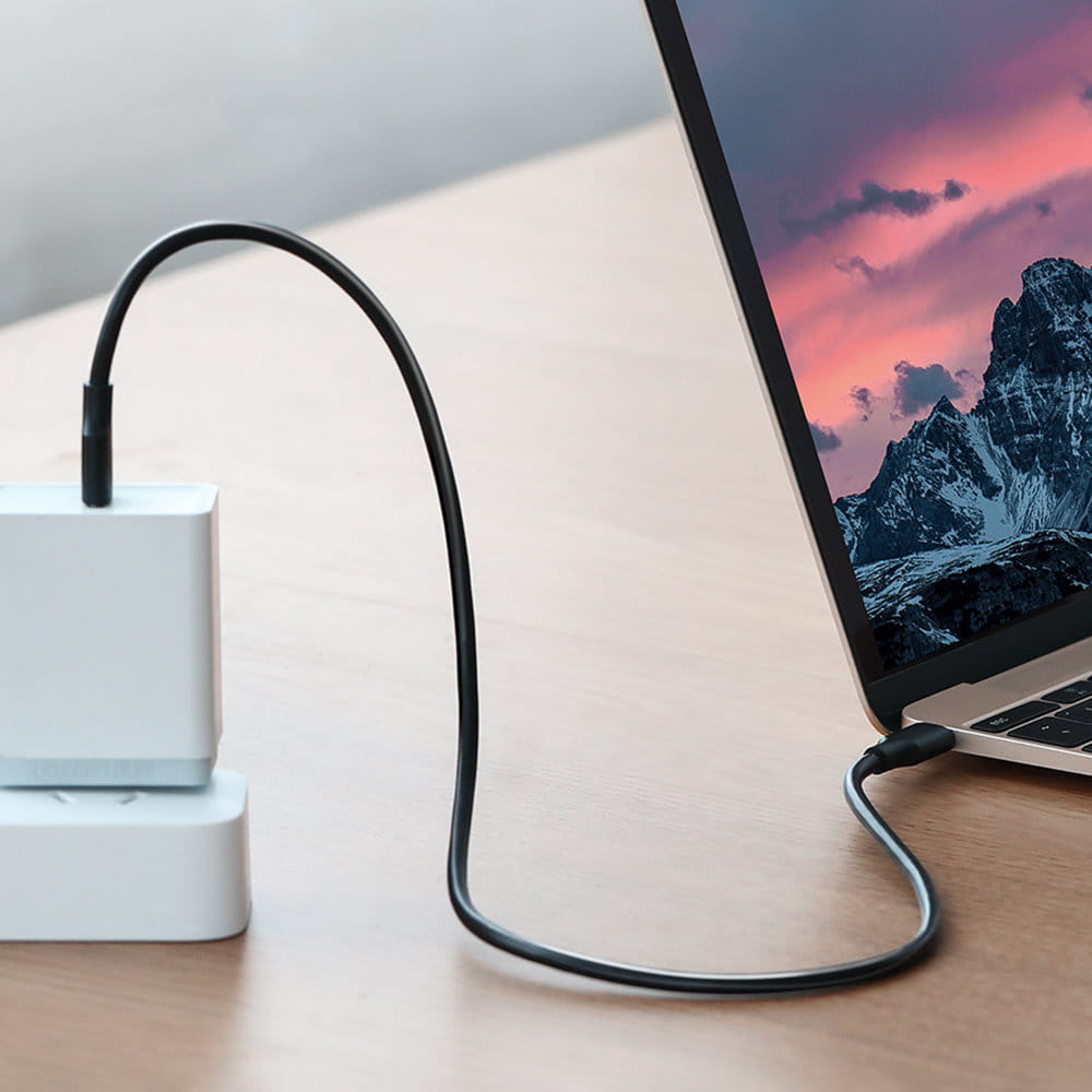 Ugreen vernickeltes Kabel USB-C zu USB-C, 2m, Schwarz