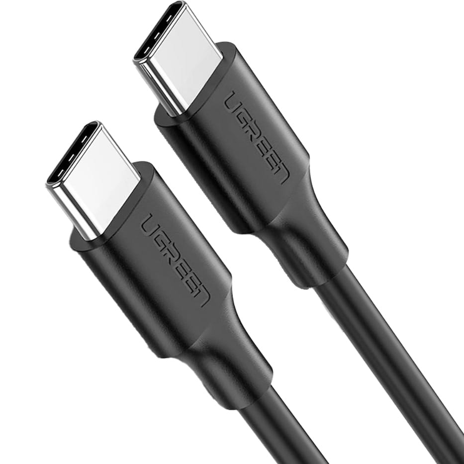Ugreen vernickeltes Kabel USB-C zu USB-C, 1,5m, Schwarz