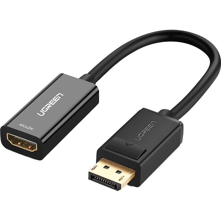 Ugreen DisplayPort (Stecker) - HDMI (Buchse) Adapter, 0,25m, Schwarz