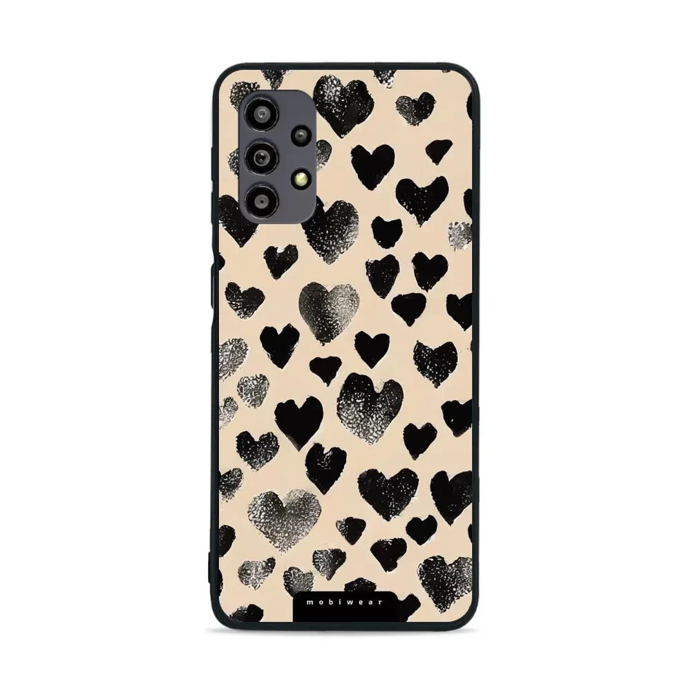 Handyhülle für Galaxy A32 5G, Mobiwear Glossy Case, Beige Liebe