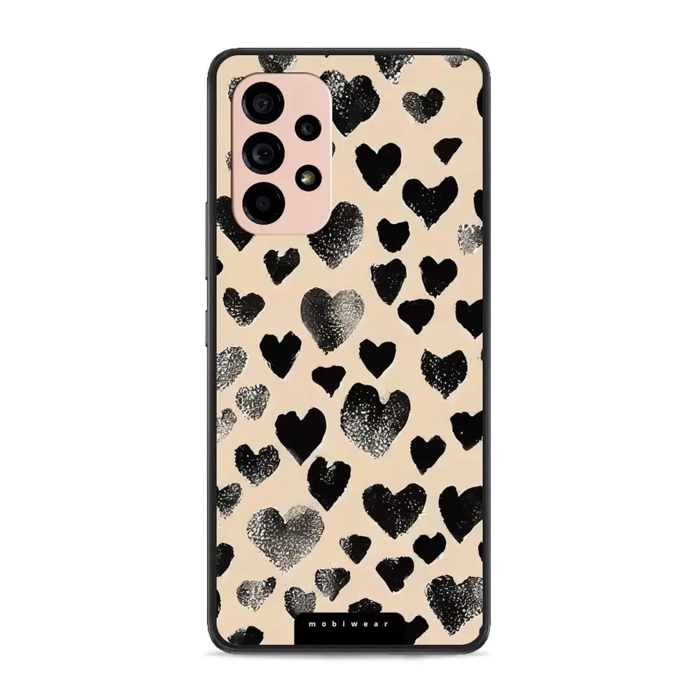 Handyhülle für Galaxy A53 5G, Mobiwear Glossy Case, Beige Liebe