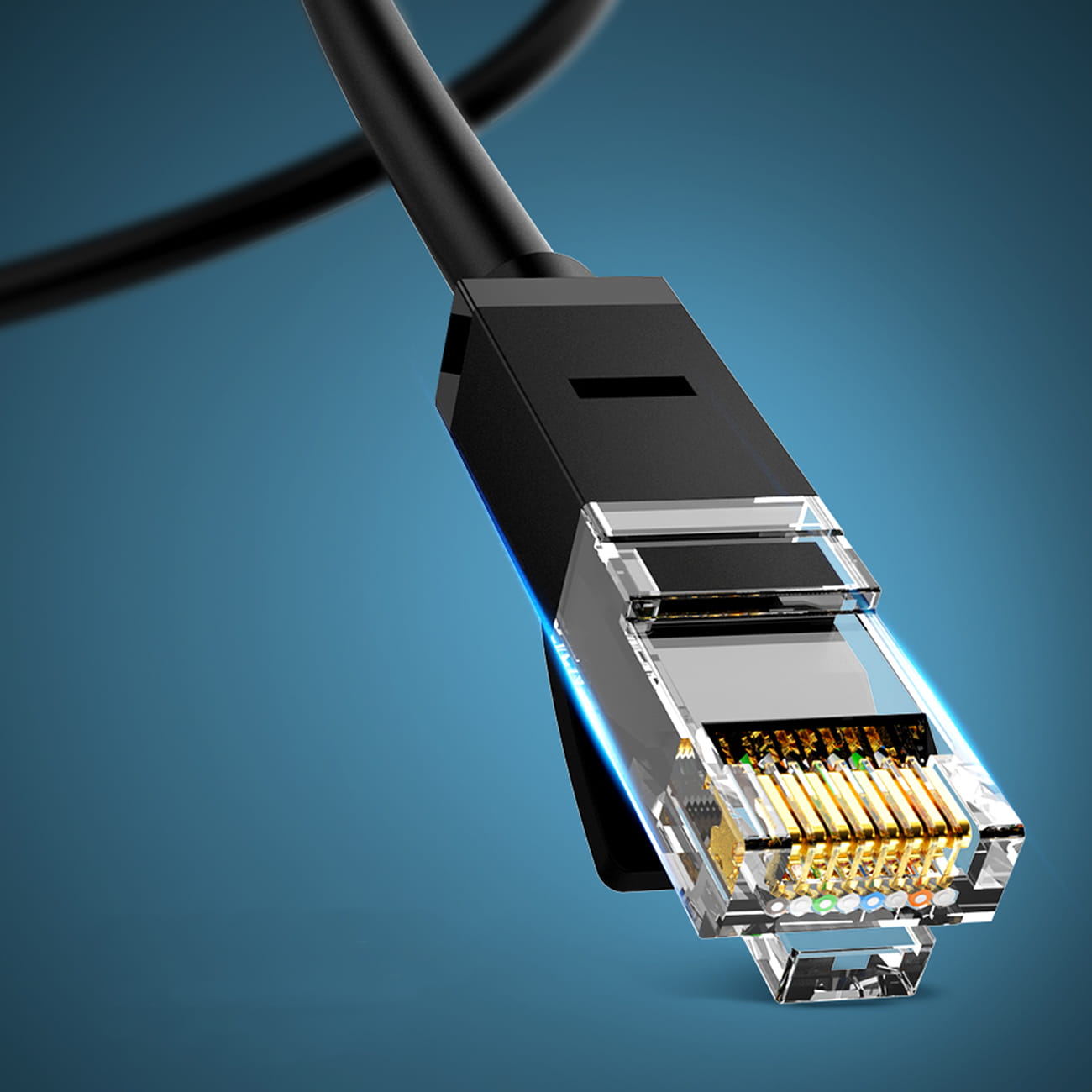 Ethernet Netzwerkkabel Patchcord Ugreen RJ45 Cat 6 UTP, 1000Mbps, 15m, Schwarz